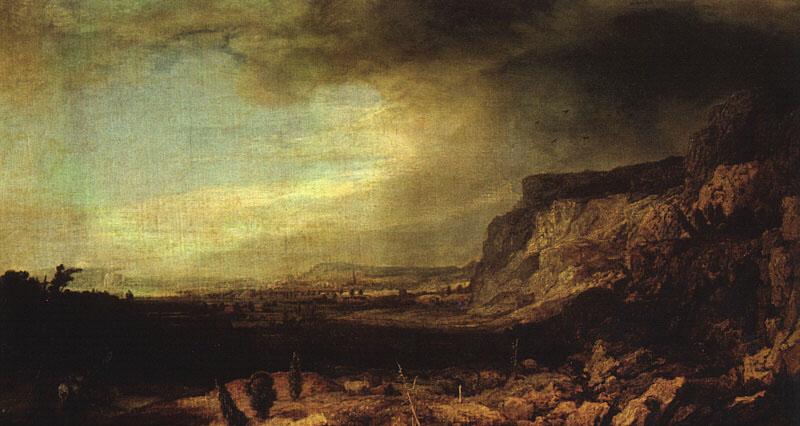 SEGHERS, Hercules Mountainous Landscape  af France oil painting art